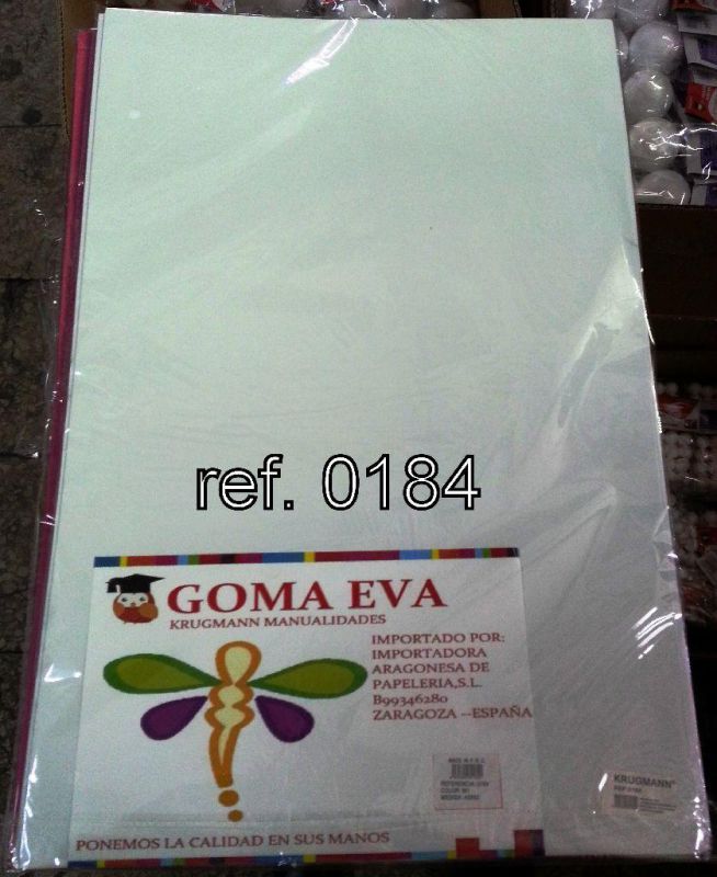 GOMA EVA 40X60 CM BLANCO