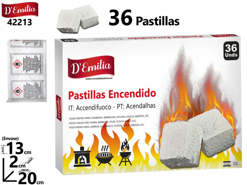 PASTILLAS ENCENDIDO X 36UDS