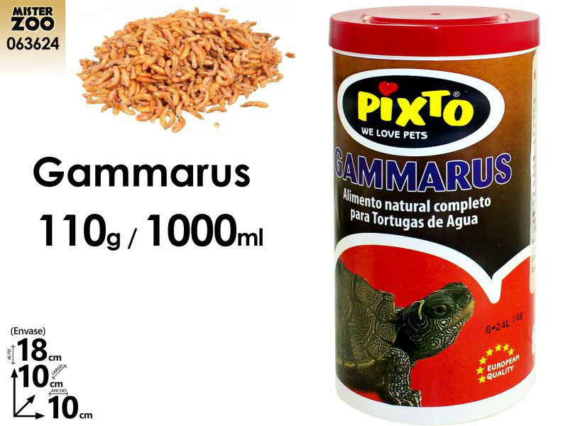 ALIMENTO COMPLETO GAMMARUS TORTUGAS AGUA 110g/1000ml