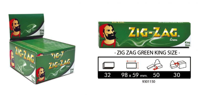ZIG-ZAG GREEN KING SIZE