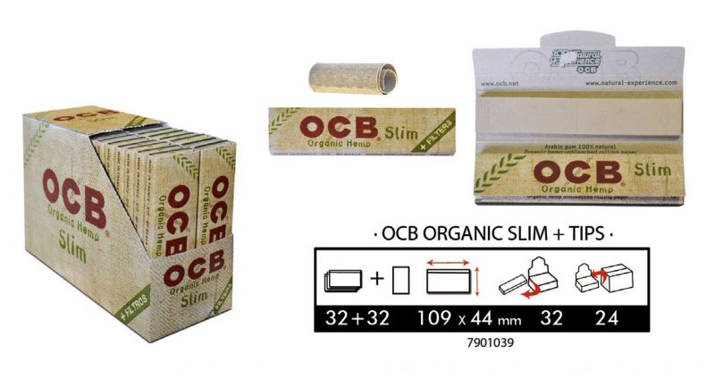 OCB ORGANIC SLIM + TIPS