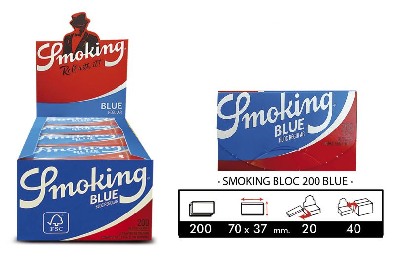 SMOKING BLOC AZUL200