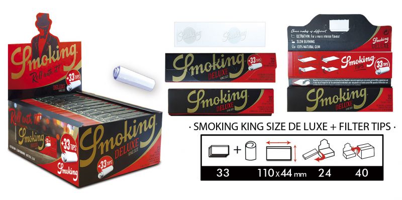 SMOKING KS DE LUXE+FILTER TIPS