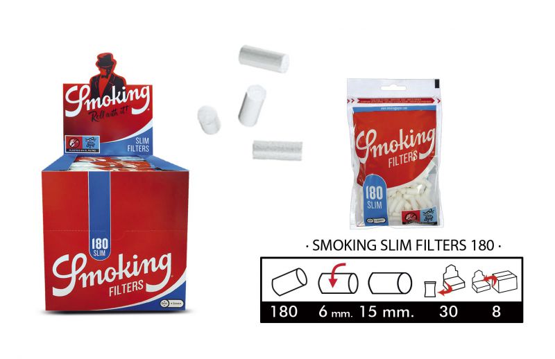 SMOKING FILTROS SLIM 6mm/180