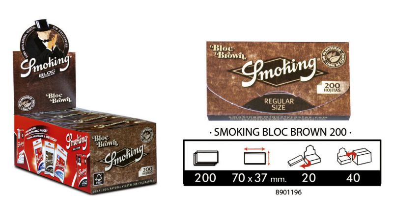 SMOKING BLOC 200 BROWN
