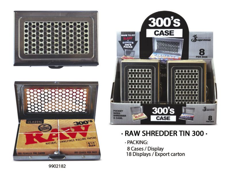 RAW SHREDDER TIN 300 