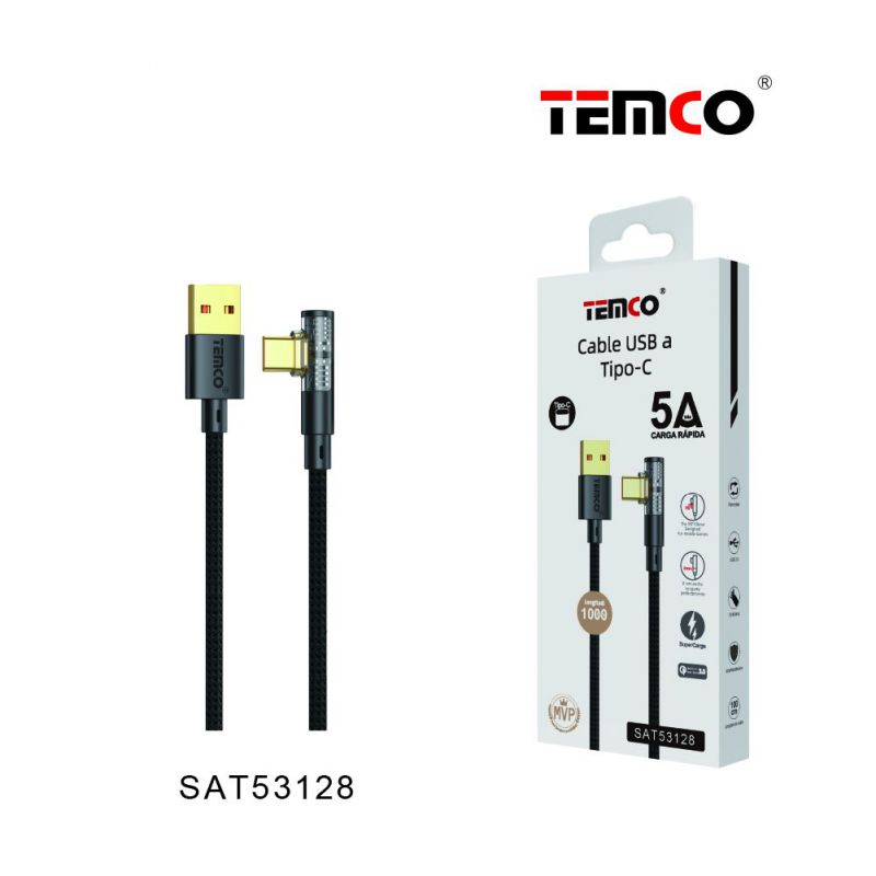 Cable USB a Tipo C 3A 1M OD4.2