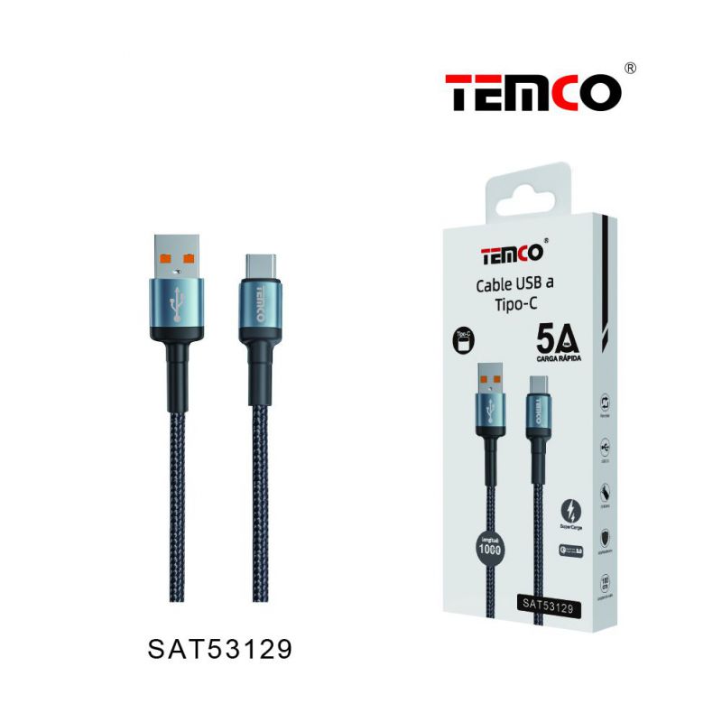 Cable USB a Tipo C 3A 1M OD3.6