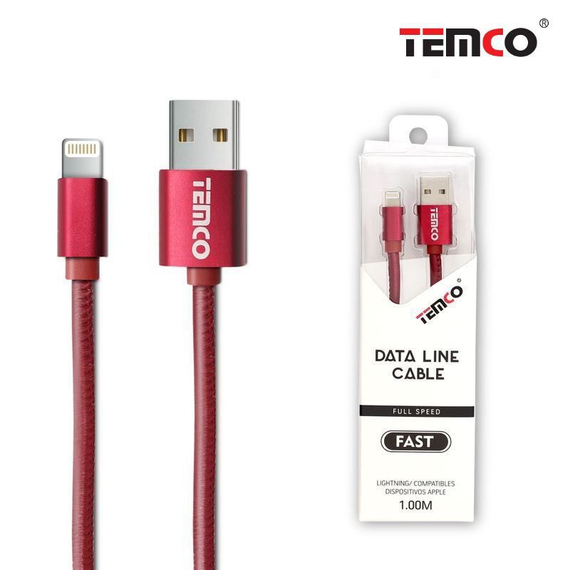 Cable 1A 1m Lightning Rojo