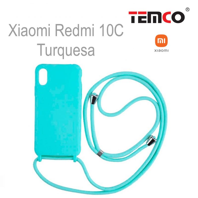 Funda Colgante Xiaomi Redmi 10 C Turquesa