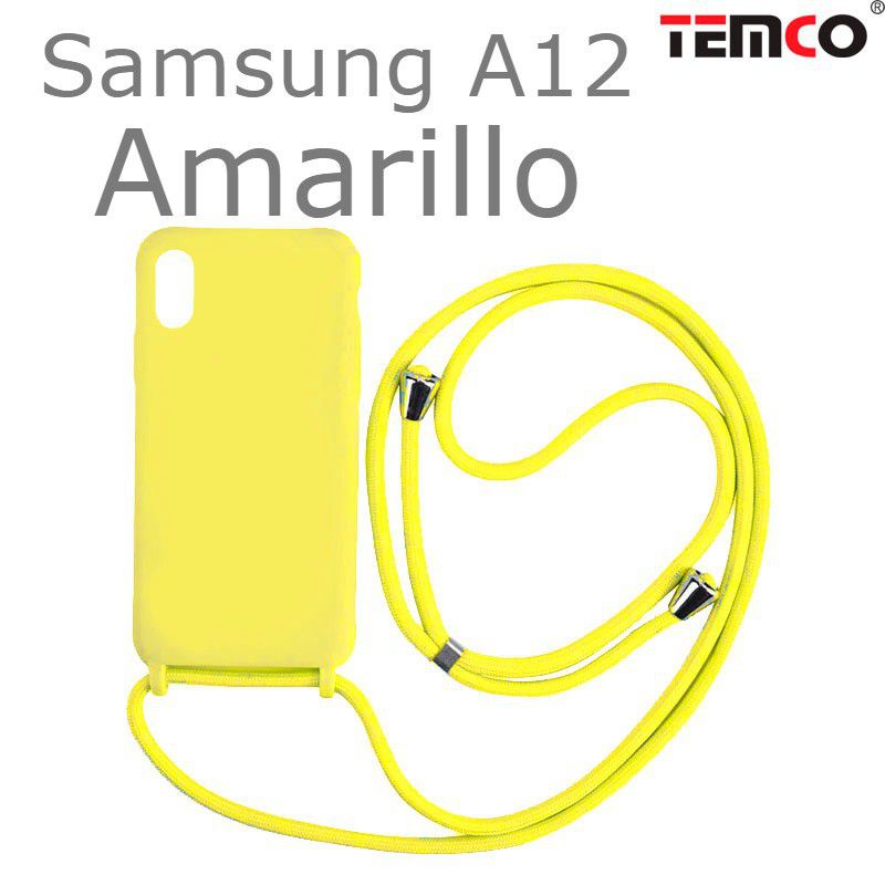 Funda Colgante Samsung A12 Amarillo