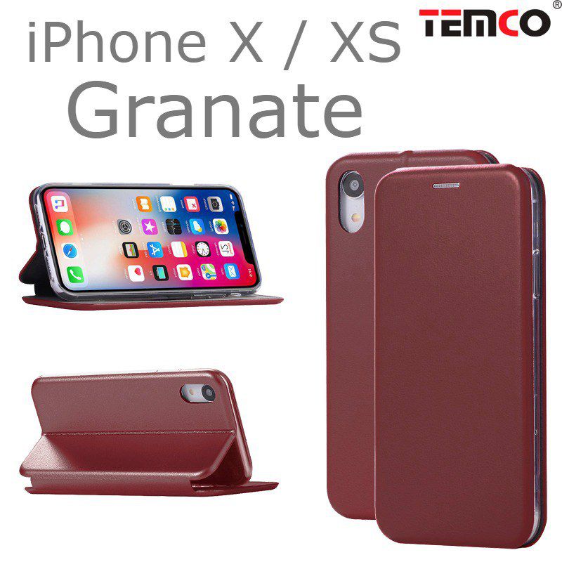 Funda Concha iPhone X / XS Granate