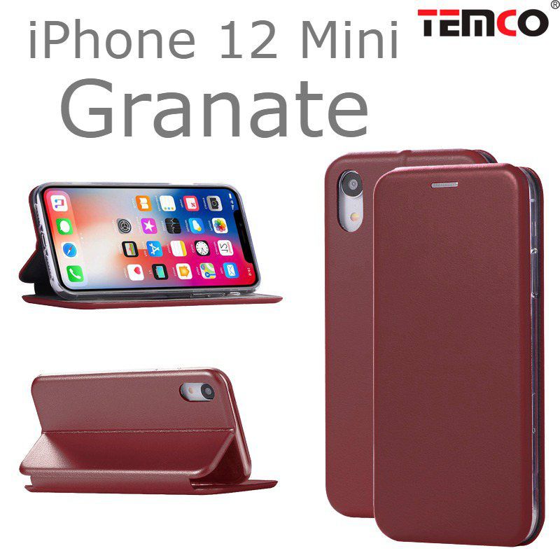 Funda Concha iPhone 12 Mini Granate