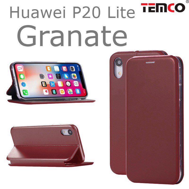Funda Concha Huawei P20 Lite Granate