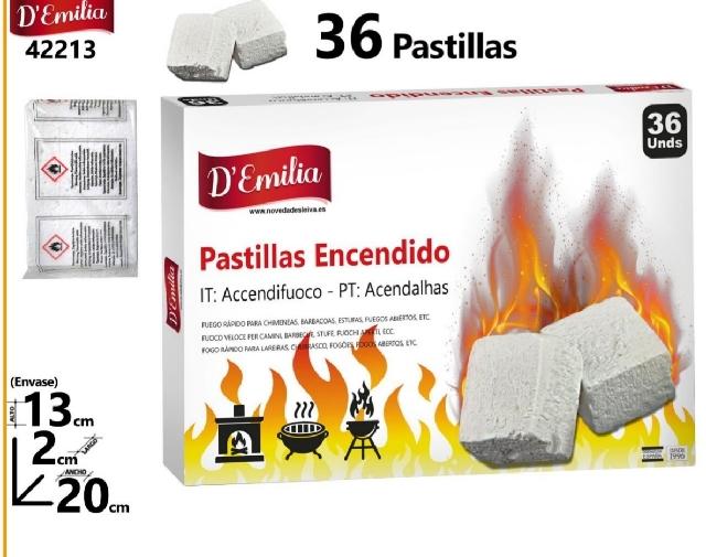 PASTILLAS ENCENDIDO X 36UND
