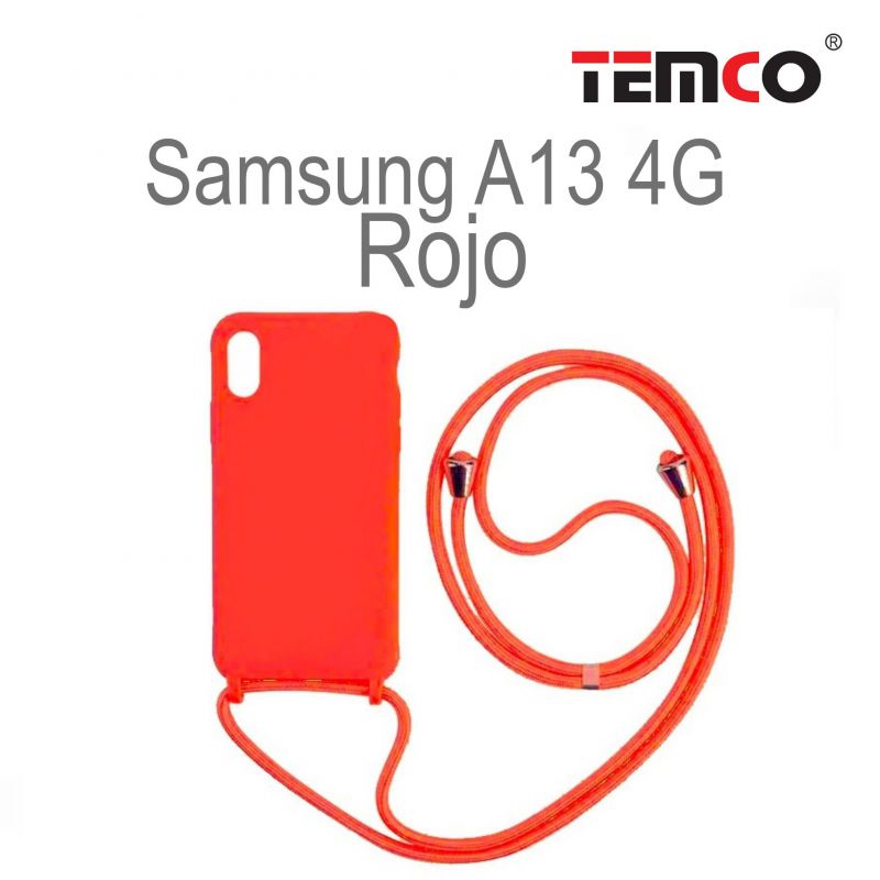 Funda Colgante Samsung A13 4G Rojo